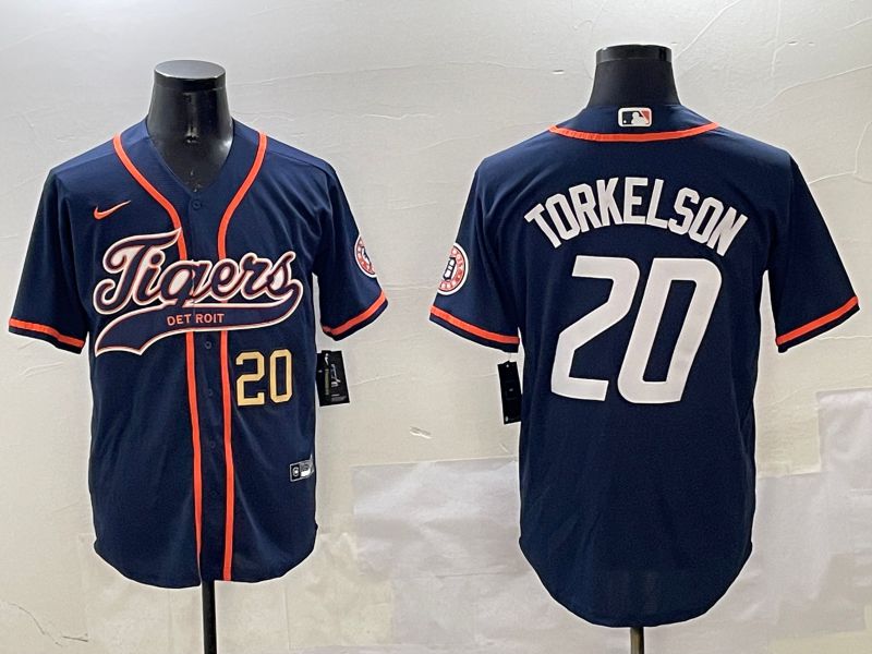 Men Detroit Tigers #20 Torkelson Blue Jointly Name 2025 Nike MLB Jersey style 4